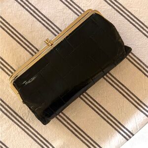 HOBO | Black Patent Lauren | Clutch Wallet